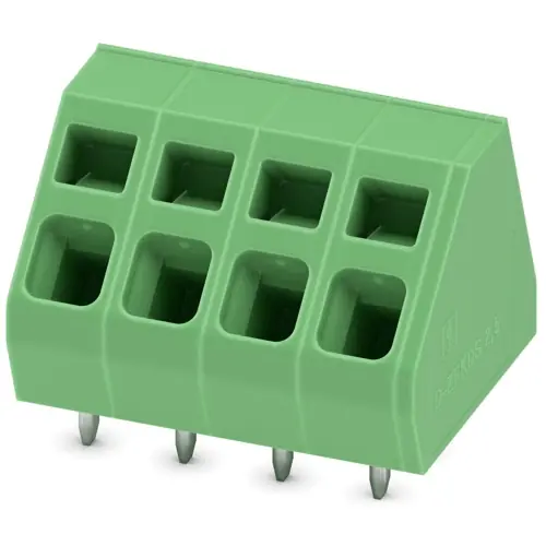Meistverkauft Leiterplattenklemme, 4-polig, RM 5.08 mm, 0,2-4,0 mm², 24 A, Federklemmanschluss, grün, 1714618