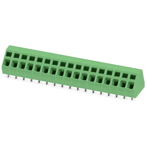 Leiterplattenklemme, 17-polig, RM 5.08 mm, 0,2-4,0 mm², 24 A, Federklemmanschluss, grün, 1703224 Sofort Bestellen