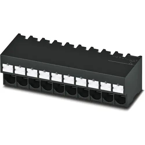 Leiterplattenklemme, 9-polig, RM 5 mm, 0,2-4,0 mm², 32 A, Push-in Federanschluss, schwarz, 1135288 Bestseller