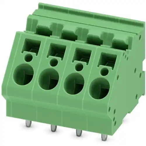 Leiterplattenklemme, 4-polig, RM 7.5 mm, 0,2-6,0 mm², 32 A, Federklemmanschluss, grün, 1736793 Jetzt Bestellen