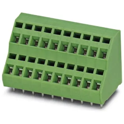 Sofort Bestellen Leiterplattenklemme, 4-polig, RM 5.08 mm, 0,2-2,5 mm², 12 A, Federklemmanschluss, grün, 1891522