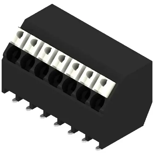 Nur Heute Leiterplattenklemme, 7-polig, RM 3.5 mm, 0,13-1,5 mm², 12 A, Federklemmanschluss, schwarz, 1473370000