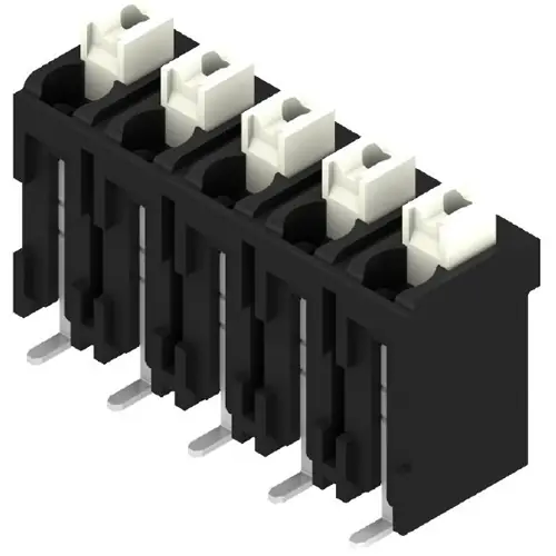 Kostenloser Versand Leiterplattenklemme, 5-polig, RM 5 mm, 0,13-1,5 mm², 12 A, Federklemmanschluss, schwarz, 1473640000