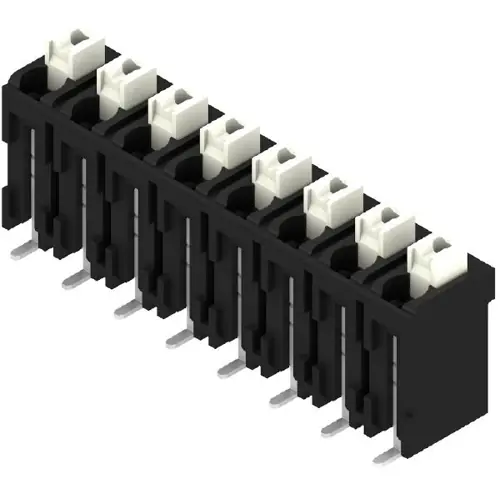 Leiterplattenklemme, 8-polig, RM 5 mm, 0,13-1,5 mm², 12 A, Federklemmanschluss, schwarz, 1473680000 Markenprodukt