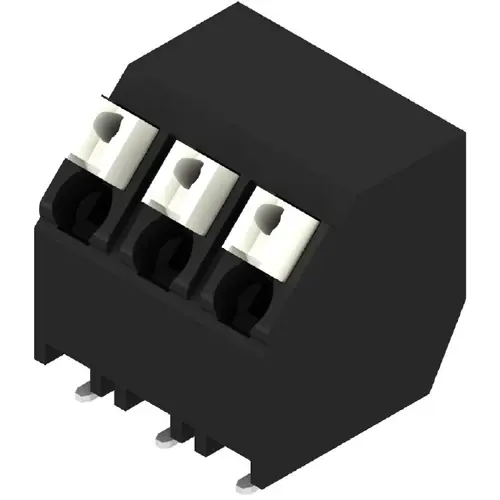 Neu Leiterplattenklemme, 3-polig, RM 5 mm, 0,13-1,5 mm², 12 A, Federklemmanschluss, schwarz, 1473700000