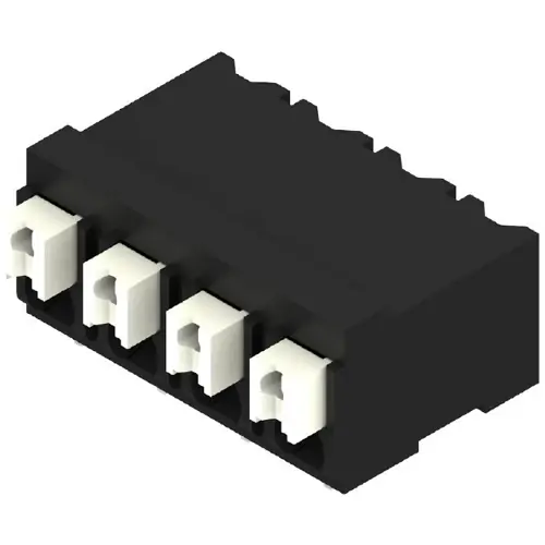 Wochenendangebot Leiterplattenklemme, 4-polig, RM 5 mm, 0,13-1,5 mm², 12 A, Federklemmanschluss, schwarz, 1473790000
