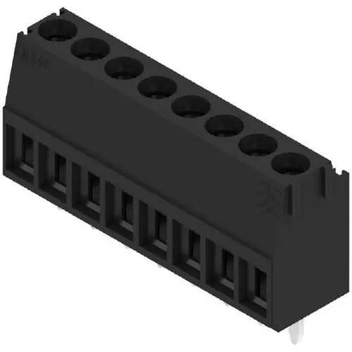 Aktuell Leiterplattenklemme, 8-polig, RM 3.5 mm, 0,08-2,08 mm², 10 A, Schraubanschluss, schwarz, 1561170000