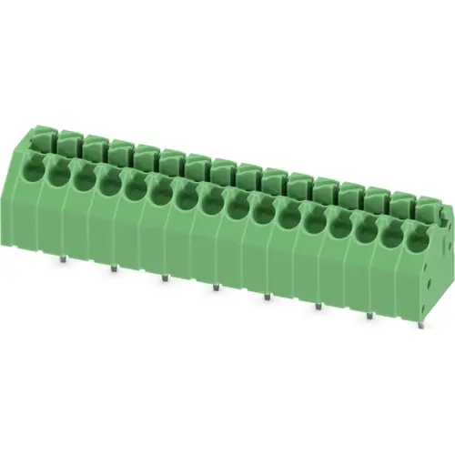 Neue Ware Leiterplattenklemme, 16-polig, RM 3.5 mm, 0,2-1,5 mm², 8 A, Push-in, grün, 1985331