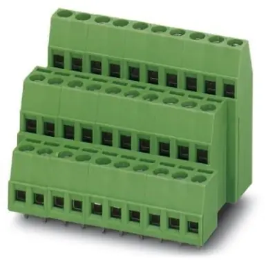 Leiterplattenklemme, 21-polig, RM 5.08 mm, 0,14-2,5 mm², 15 A, Schraubanschluss, grün, 1737695 Must-Have