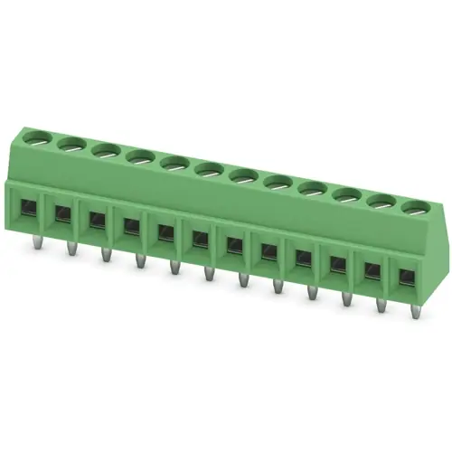 Zertifiziert Leiterplattenklemme, 12-polig, RM 3.5 mm, 0,14-1,5 mm², 13.5 A, Schraubanschluss, grün, 1751345