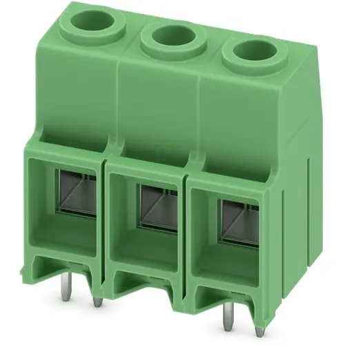 Leiterplattenklemme, 3-polig, RM 10.16 mm, 0,5-16 mm², 76 A, Schraubanschluss, grün, 1782909 Gratis Versand