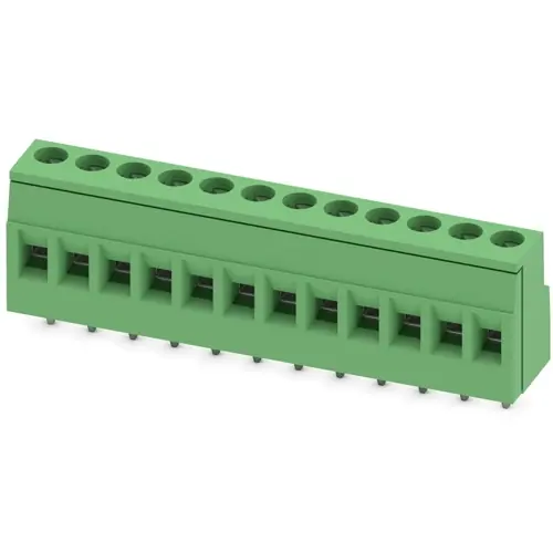 Jetzt Kaufen Leiterplattenklemme, 12-polig, RM 5.08 mm, 0,14-2,5 mm², 24 A, Schraubanschluss, grün, 1730492