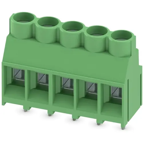 Heißes Angebot Leiterplattenklemme, 5-polig, RM 6.35 mm, 0,2-6,0 mm², 32 A, Schraubanschluss, grün, 1713985