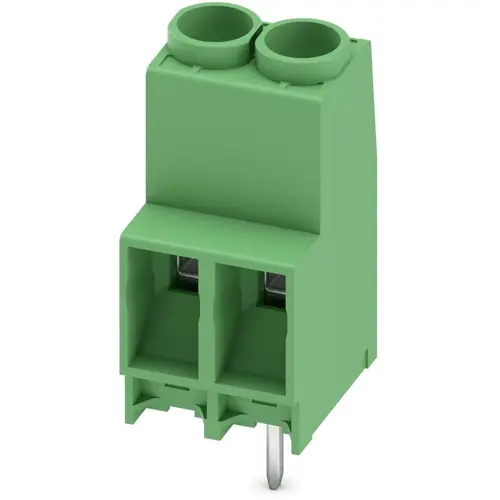 Leiterplattenklemme, 2-polig, RM 6.35 mm, 0,2-6,0 mm², 41 A, Schraubanschluss, grün, 1777545 Sofort Bestellen