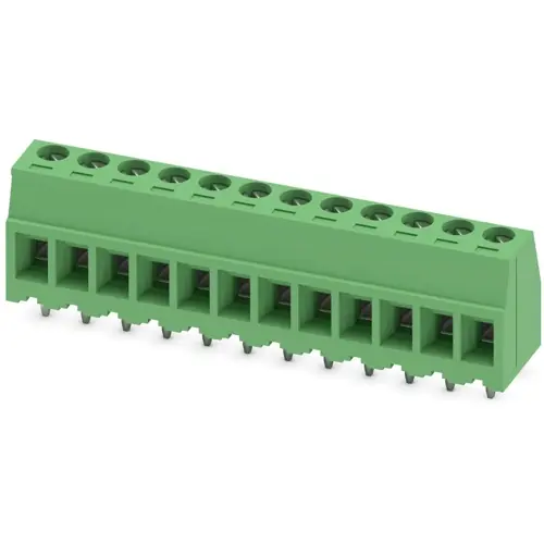 Leiterplattenklemme, 12-polig, RM 3.81 mm, 0,14-1,5 mm², 8 A, Schraubanschluss, grün, 1705647 Kostenloser Versand
