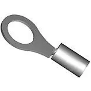 Must-Have Unisolierter Ringkabelschuh, 0,326-1,31 mm², AWG 22 bis 18, 4.34 mm, M4, grün, 1-321897-3