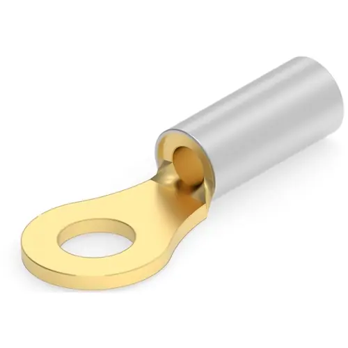 Sale Unisolierter Ringkabelschuh, 0,26-1,65 mm², AWG 22 bis 16, 3.68 mm, M3,5, metall, 323199-1