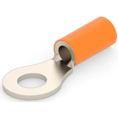 Unisolierter Ringkabelschuh, 1,04-2,62 mm², AWG 16 bis 14, 4.34 mm, M4, orange, 322337 Finale Aktion