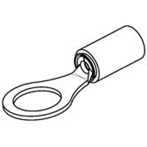 Isolierter Ringkabelschuh, 2,08-3,31 mm², AWG 14 bis 12, 8.34 mm, 5/16, beige, 1577642-1 Rabatt