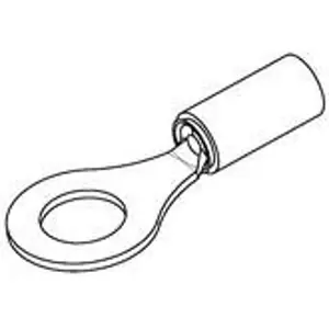 Isolierter Ringkabelschuh, 0,823-1,31 mm², AWG 18 bis 16, 6.74 mm, 1/4, orange, 1577634-1 Preiswert