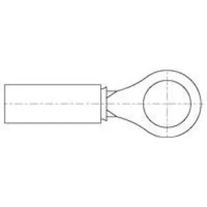 Preisreduziert Isolierter Ringkabelschuh, 0,518 mm², AWG 20, 5 mm, grau, 1577624-1