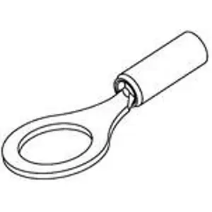 Neue Ware Isolierter Ringkabelschuh, 0,518 mm², AWG 20, 8.34 mm, M8, grau, 1577628-1