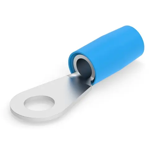 Isolierter Ringkabelschuh, 10,5-16,8 mm², AWG 6, 8.33 mm, M8, blau, 324048 Knallerangebot