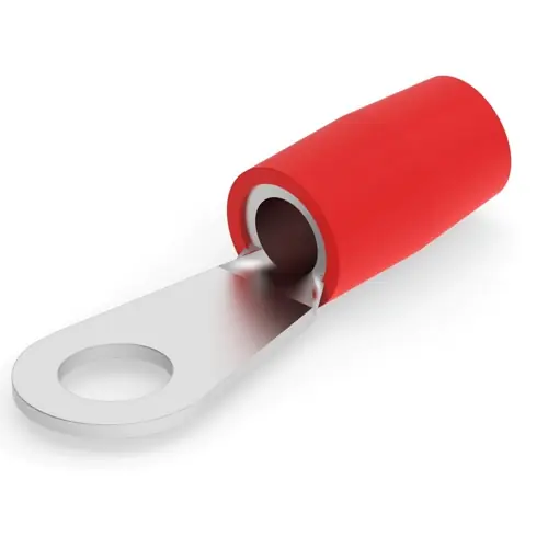 Isolierter Ringkabelschuh, 6,64-10,5 mm², AWG 8, 6.35 mm, M6, rot, 324082 Sichere Zahlung