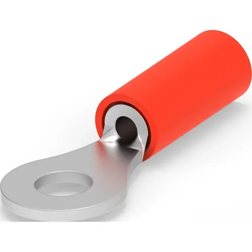 Isolierter Ringkabelschuh, 0,26-1,65 mm², AWG 22 bis 16, 3.68 mm, M3,5, rot, 2-326878-1 Zertifiziert