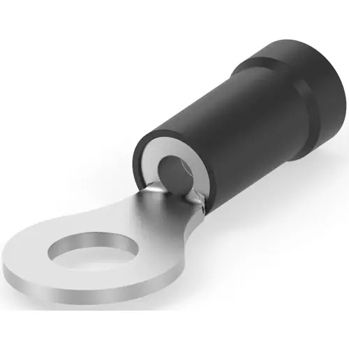 Isolierter Ringkabelschuh, 1,31-2,0 mm², AWG 16 bis 14, 6.73 mm, M6, schwarz, 342063 Gratis Versand