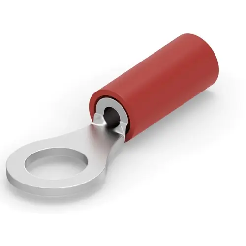 Super-Preis Isolierter Ringkabelschuh, 0,26-1,65 mm², AWG 22 bis 16, 5 mm, rot, 36153