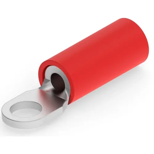Neu Isolierter Ringkabelschuh, 0,3-1,42 mm², AWG 22 bis 16, 3.02 mm, M2,5, rot, 320882