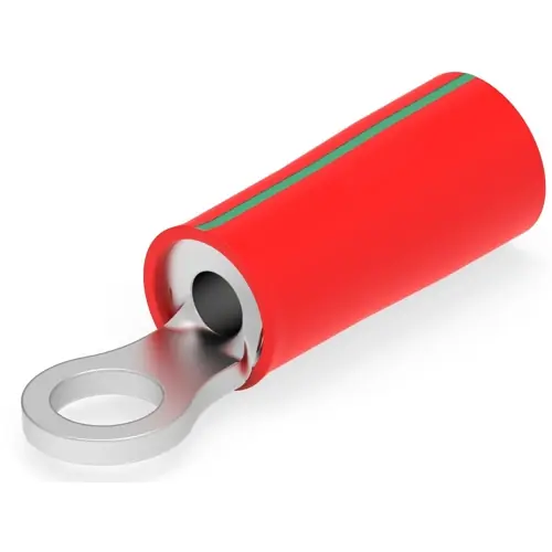 Preisknaller Isolierter Ringkabelschuh, 0,3-1,31 mm², AWG 22 bis 16, 3.02 mm, M2,5, rot, 327654