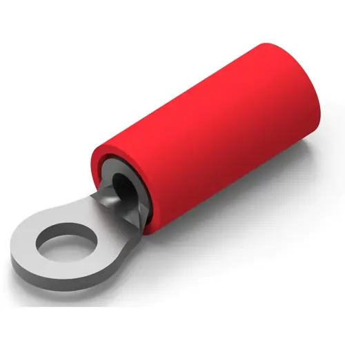Isolierter Ringkabelschuh, 0,26-1,65 mm², AWG 22, 3.02 mm, rot, 8-31880-1 Neu
