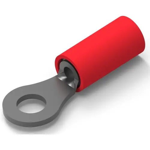 Isolierter Ringkabelschuh, 0,26-1,65 mm², AWG 22 bis 16, 3.68 mm, M3,5, rot, 8-36152-1 Kostenfreie Lieferung
