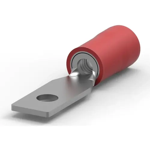Isolierter Ringkabelschuh, 0,3-1,31 mm², AWG 22 bis 16, 3.68 mm, M3,5, rot, 2-327956-1 Knallerangebot