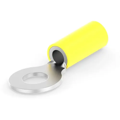 Top-Angebot Isolierter Ringkabelschuh, 2,62-6,64 mm², AWG 12 bis 10, 6.3 mm, M6, gelb, 165028