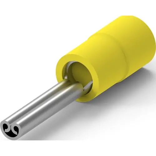 Isolierter Stiftkabelschuh, 3,0-6,0 mm², AWG 12 bis 10, gelb, 160404-2 Sofort Bestellen
