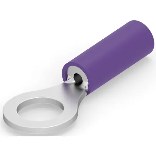 Isolierter Ringkabelschuh, 0,41-0,65 mm², AWG 20, 5 mm, M5, violett, 152891 Ausverkauf