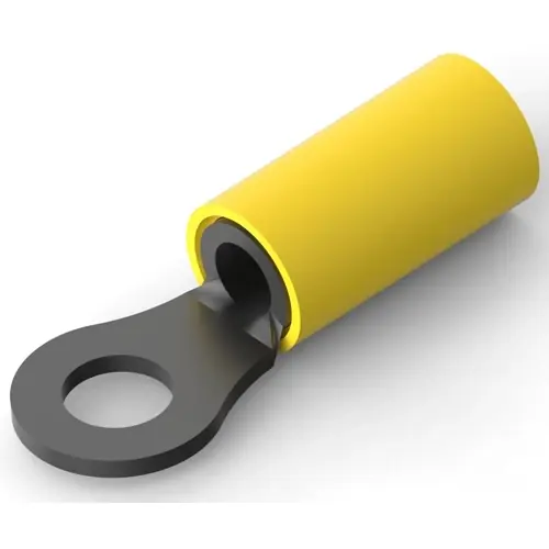 Isolierter Ringkabelschuh, 2,62-6,64 mm², AWG 12 bis 10, 5 mm, gelb, 8-35109-1 Finale Aktion