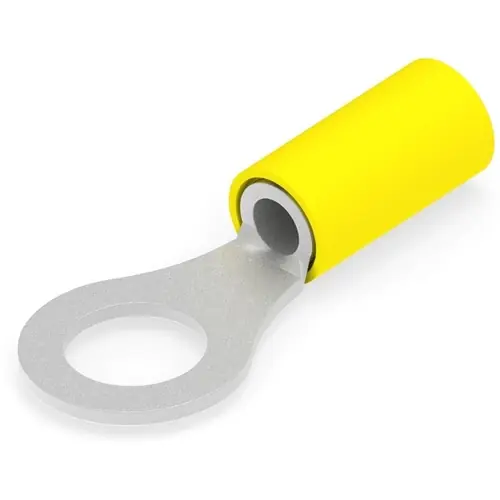 Finale Aktion Isolierter Ringkabelschuh, 2,62-6,64 mm², AWG 12 bis 10, 8.33 mm, M8, gelb, 35111