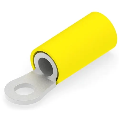 Isolierter Ringkabelschuh, 2,62-6,64 mm², AWG 12 bis 10, 3.68 mm, M3,5, gelb, 35149 Mega-Angebot