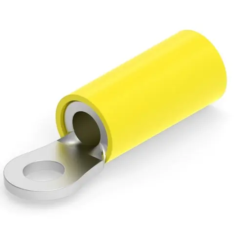 Versand Am Gleichen Tag Isolierter Ringkabelschuh, 3,0-6,0 mm², AWG 12 bis 10, 3.68 mm, M3,5, gelb, 320634