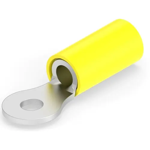 Isolierter Ringkabelschuh, 2,62-6,64 mm², AWG 12 bis 10, 3.68 mm, M3,5, gelb, 8-35107-2 Sichere Zahlung