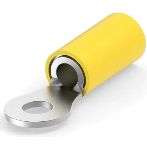 Isolierter Ringkabelschuh, 3,0-6,0 mm², AWG 12 bis 10, 4.17 mm, M4, gelb, 320568 Sale