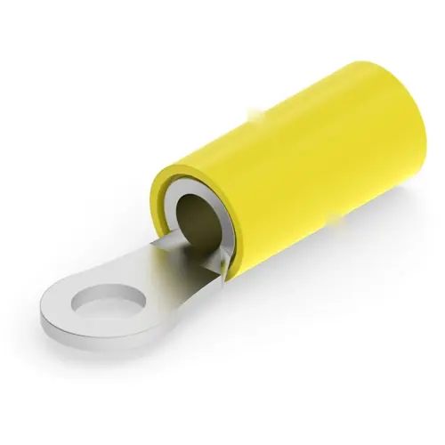 Top-Angebot Isolierter Ringkabelschuh, 2,62-6,64 mm², AWG 12 bis 10, 4.34 mm, M4, gelb, 324915