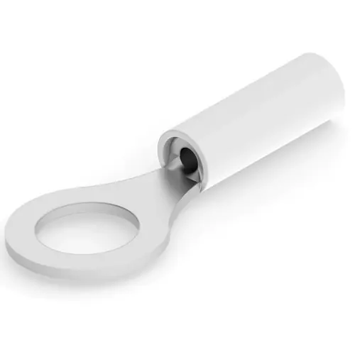 Sichere Zahlung Isolierter Ringkabelschuh, 1,25-2,0 mm², AWG 16 bis 14, 6.73 mm, M6, schwarz, 325034