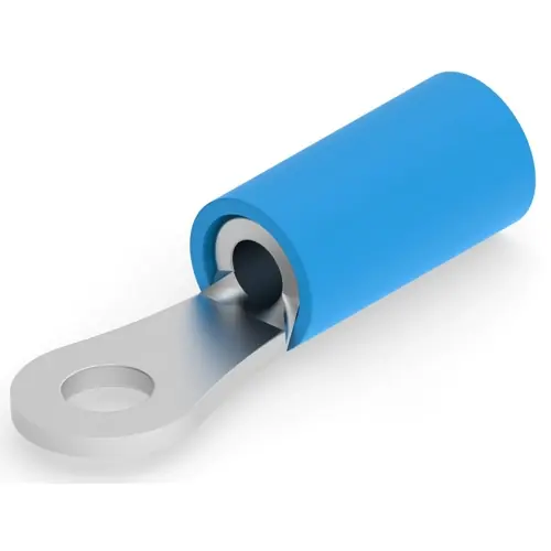 Neu Isolierter Ringkabelschuh, 1,04-2,62 mm², AWG 16 bis 14, 3.02 mm, M2,5, blau, 323676