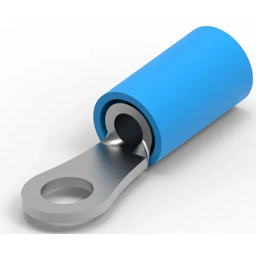 Isolierter Ringkabelschuh, 1,25-2,0 mm², AWG 16 bis 14, 3.68 mm, M3,5, blau, 50881 Abverkauf