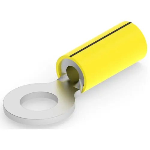 Isolierter Ringkabelschuh, 1,04-2,62 mm², AWG 16 bis 14, 6.73 mm, M6, gelb, 323682 Kostenloser Versand